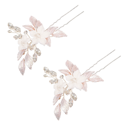ATHENA COLLECTION - BLUSH BEAUTY HAIR PINS - PIN 49 (PAIR)