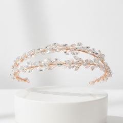 ATHENA COLLECTION - CRYSTALLURE HEADBAND - AHB58 GOLD