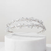 ATHENA COLLECTION - CRYSTALLURE HEADBAND - SILVER -AHB58