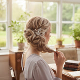 ATHENA COLLECTION - PRETTY CHIC HAIR PINS - SILVER (PAIR) PIN 50