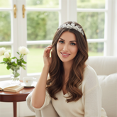 SASSB COLLECTION - SILVER EXTRAVAGANCE TIARA - (TIARA 23) 14K GOLD