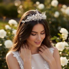 SASSB COLLECTION - SILVER EXTRAVAGANCE TIARA - (TIARA 23)