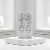 CUBIC ZIRCONIA COLLECTION - VINTAGE TREASURE EARRINGS - CZER545