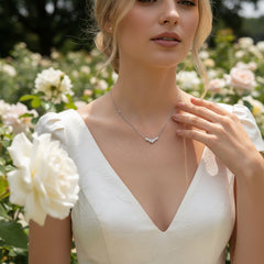CUBIC ZIRCONIA COLLECTION - CRYSTAL GLAM NECKLACE - CZNK 117
