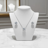 CUBIC ZIRCONIA COLLECTION - SIMULATED DIAMOND NECKLACE SET - CZNK118
