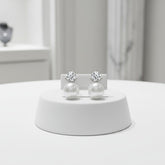CUBIC ZIRCONIA COLLECTION - CLASSIC PEARL EARRINGS - CZER551