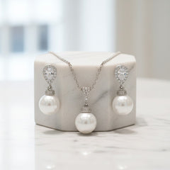 ATHENA COLLECTION - CHIC PEARL NECKLACE SET - NK122