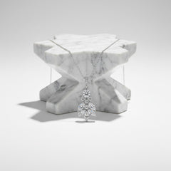 CUBIC ZIRCONIA COLLECTION - CRYSTAL DIVINE EARRINGS NECKLACE -CZNK123