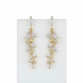 CUBIC ZIRCONIA COLLECTION - DAINTY STARLET EARRINGS - CZER559 (18K GOLD)