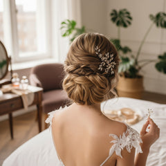 ATHENA COLLECTION - SIMPLY CHIC HAIR COMB - HC220 SILVER