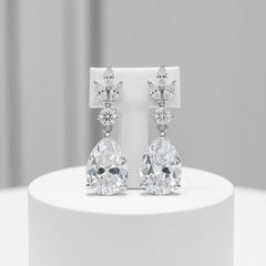 CUBIC ZIRCONIA COLLECTION - SIMPLY SPARKLE EARRINGS - CZER567 SILVER