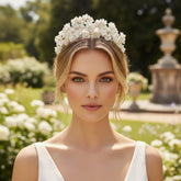 ATHENA COLLECTION - FLORAL EXTRAVAGANCE TIARA -AHB63