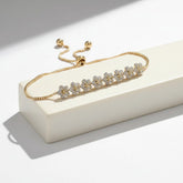CUBIC ZIRCONIA COLLECTION - CHIC BRACELET - BR116 GOLD