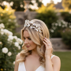 ATHENA COLLECTION - GLAMOROUS HEADPIECE - AHB92 SILVER