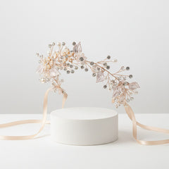 ATHENA COLLECTION - CRYSTAL ELEGANCE HAIRVINE - HP187 ROSE GOLD