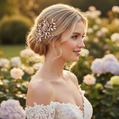 ATHENA COLLECTION - FLORAL ROMANCE HEADPIECE- HC222 ROSE GOLD