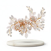 ATHENA COLLECTION - FLORAL ROMANCE HEADPIECE- HC222 GOLD