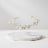 ATHENA COLLECTION - FLORAL EXTRAVAGANCE HAIR VINE - HP178 SILVER
