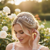 CUBIC ZIRCONIA COLLECTION - BEDAZZLE CRYSTAL HEADPIECE - AHB83