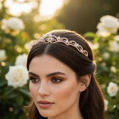 ATHENA COLLECTION - ETERNALLY CRYSTAL TIARA -AHB65 ROSE GOLD
