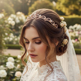 ATHENA COLLECTION - ETERNALLY CRYSTAL TIARA -AHB65 ROSE GOLD