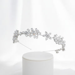 CUBIC ZIRCONIA COLLECTION - SHIMMERING VINE HEADBAND - AHB85