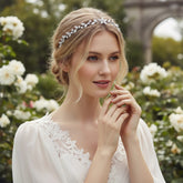 CUBIC ZIRCONIA COLLECTION - BEJEWELLED SIMULATED DIAMOND HEADBAND - AHB90