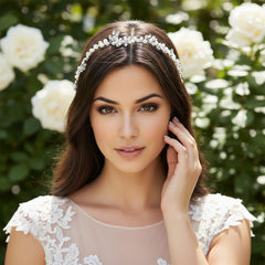 ATHENA COLLECTION - DELICATE DECO HAIR VINE - SILVER HP190