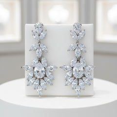 CUBIC ZIRCONIA COLLECTION - DAZZLING STARLET EARRINGS - CZER578