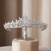 CUBIC ZIRCONIA COLLECTION - DIVINE CRYSTAL TIARA - AHB108