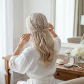 ATHENA COLLECTION - PRETTY CHIC HAIR VINE - HP189 SILVER