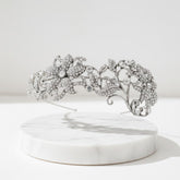 ATHENA COLLECTION - VINTAGE LUXE HEADBAND - AHB102 SILVER