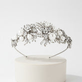 ATHENA COLLECTION - VINTAGE ALLURE HEADBAND - AHB103 SILVER