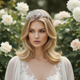 ATHENA COLLECTION - VINTAGE ALLURE HEADBAND - AHB103 SILVER