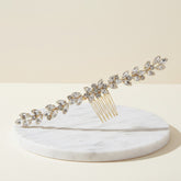ATHENA COLLECTION - CRYSTAL GLAM HAIR COMB - HC196 LIGHT GOLD