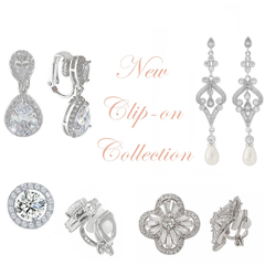 CUBIC ZIRCONIA COLLECTION - CRYSTAL ELEGANCE CLIP ON COLLECTION - 2