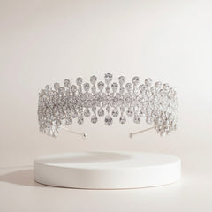 CUBIC ZIRCONIA COLLECTION - BEDAZZLE STARLET HEADPIECE - AHB88