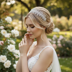 CUBIC ZIRCONIA COLLECTION - BEDAZZLE STARLET HEADPIECE - AHB88
