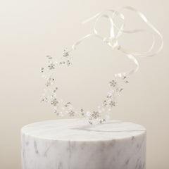 ATHENA COLLECTION - LUSH CRYSTAL HAIR VINE- HP191 SILVER