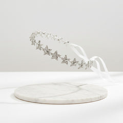 ATHENA COLLECTION - CRYSTAL STAR VINE - HP193 SILVER