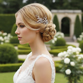 ATHENA COLLECTION - FLORAL ROMANCE HAIR PINS- PIN52 SILVER (PAIR)