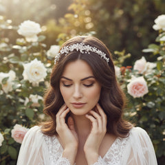 ATHENA COLLECTION - PRETTY CHIC HEADBAND - SILVER AHB104