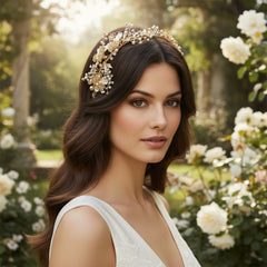 ATHENA COLLECTION - FLORAL ENCHANTMENT VINE - HP195 SILVE GOLD