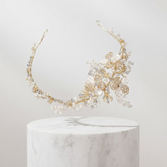 ATHENA COLLECTION - FLORAL ENCHANTMENT VINE - HP195 SILVE GOLD
