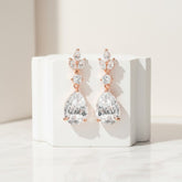 CUBIC ZIRCONIA COLLECTION - SIMPLY SPARKLE EARRINGS - CZER567 ROSE GOLD