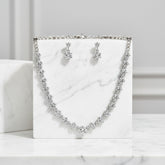 CUBIC ZIRCONIA COLLECTION - GRACEFUL CRYSTAL NECKLACE - CZNK143