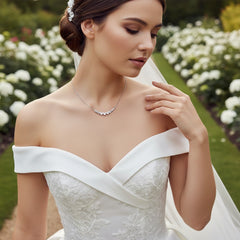 CUBIC ZIRCONIA COLLECTION - CRYSTAL ELEGANCE NECKLACE - CZNK148