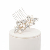 ATHENA COLLECTION - PRETTY PETITE HAIR COMB - HC224 SILVER