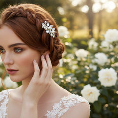 ATHENA COLLECTION - PRETTY PETITE HAIR COMB - HC224 SILVER