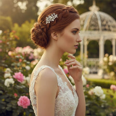 ATHENA COLLECTION - PRETTY PETITE HAIR COMB - HC224 SILVER